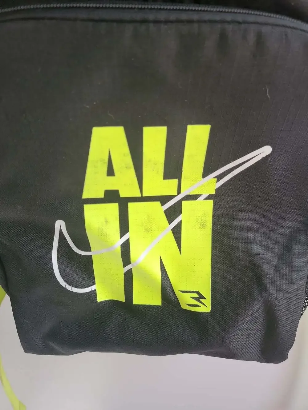 Nike 3Brand 'ALL IN' Youth Backpack in Black/Volt